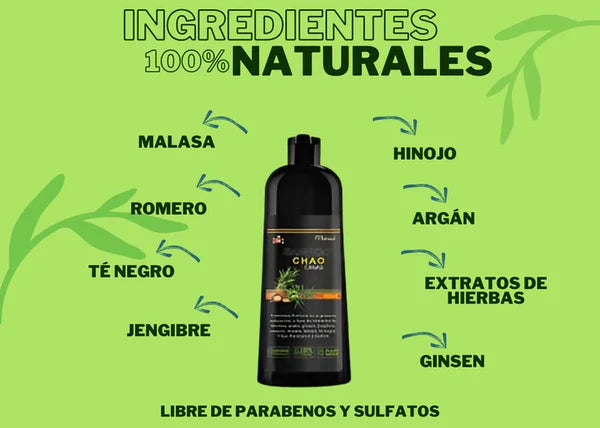 SHAMPOO CHAO  CANAS +TRATMIENTO